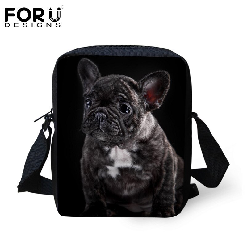 FORUDESIGNS kobiety Mini krzyż ciała torby dla dziewcząt chłopców słodkie 3D buldog francuski druku damskie Messenger torby podróżne torebka na ramię: H5790E