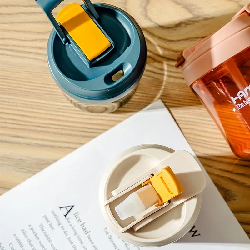 550Ml Creatieve In Stijl Zomer Grote Buik Cup Stro Recht Drinkmond Cup Schattige Mini Girl Plastic Water Cup Cadeau Cup