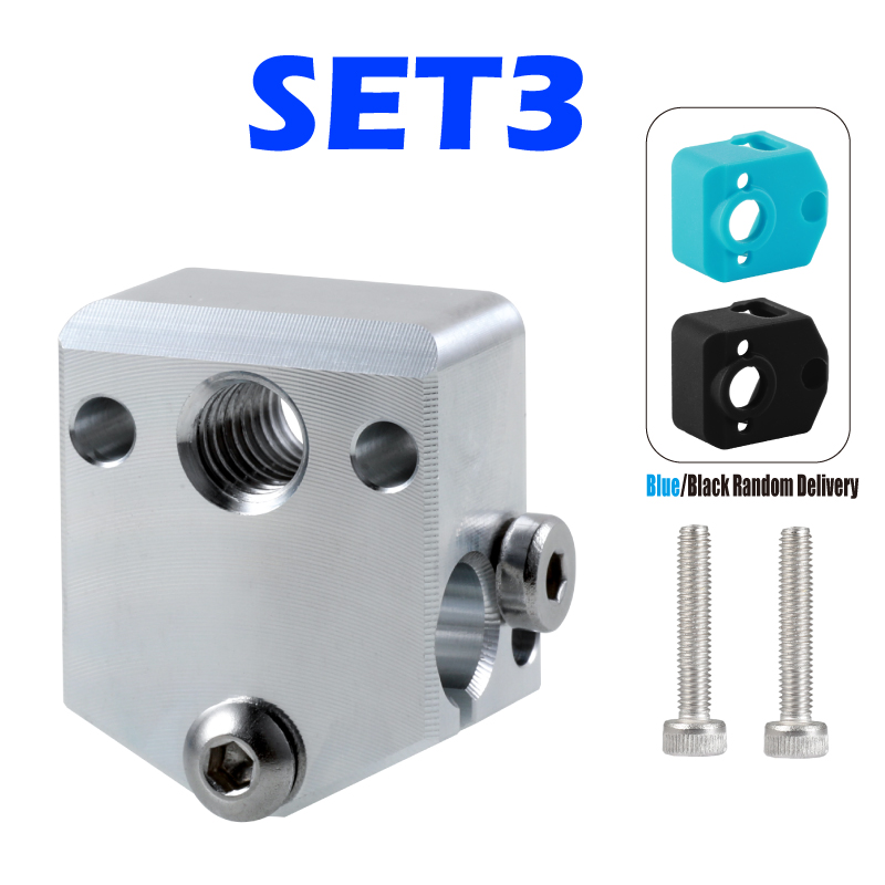 Mellow Aluminum NF-Crazy Hotend Spare Parts For 3D Printer Hotend For Ender 3 Pro Alfawise DDG Extruder: 0.4mm / Blue
