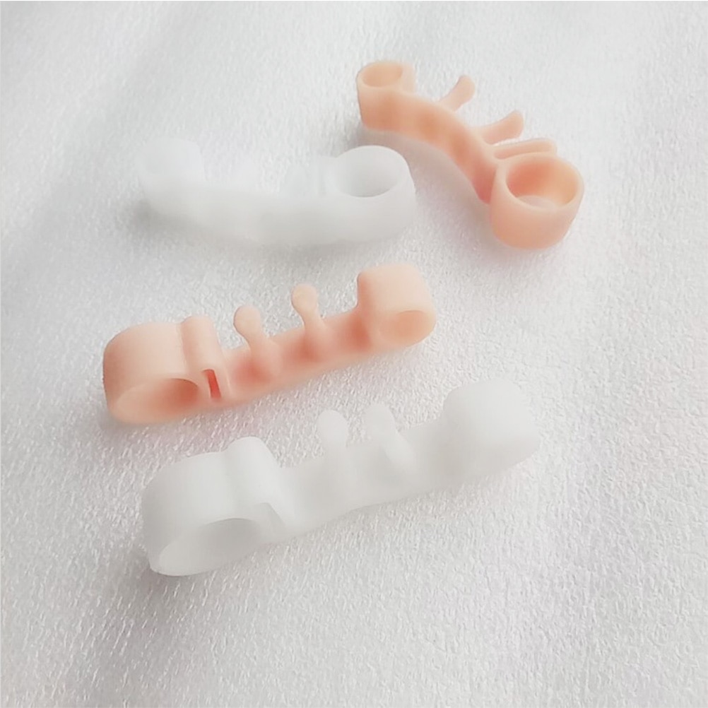 Separadores de dedos de los pies, alisadores elásticos ortopédicos, espaciadores de dedos de los pies, Corrector de juanetes, herramientas de cuidado de pie para hombre y mujer, pedicura, 1 par