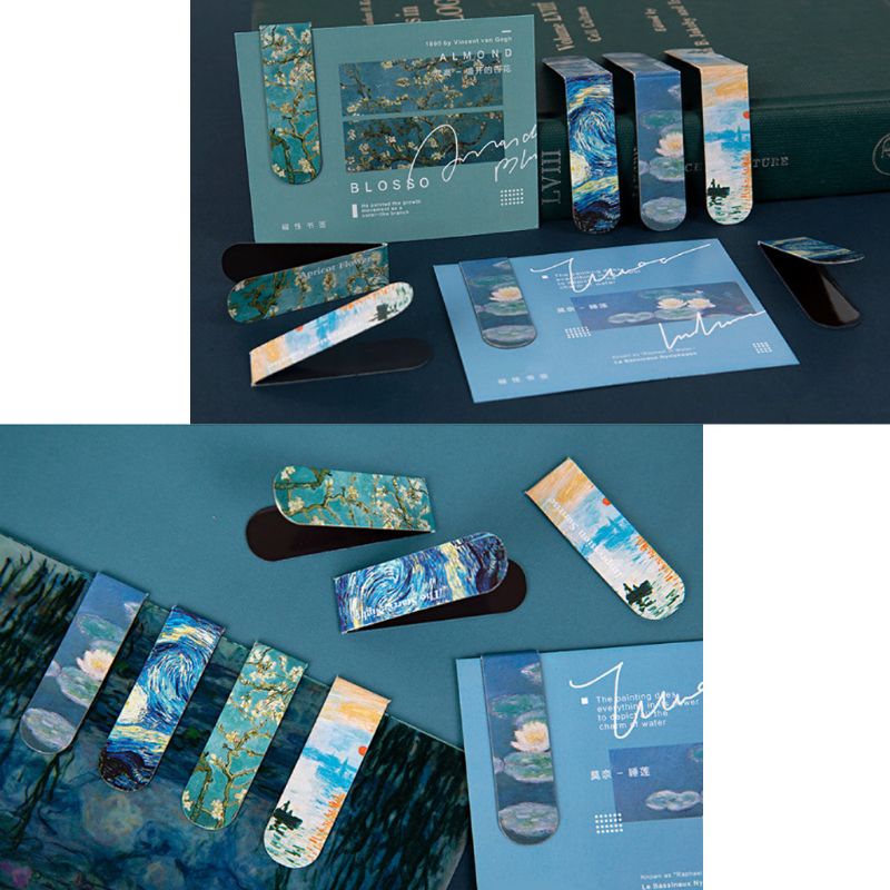 Magnetic Bookmarks Literature Art DIY Decoration Bookmarks B36C