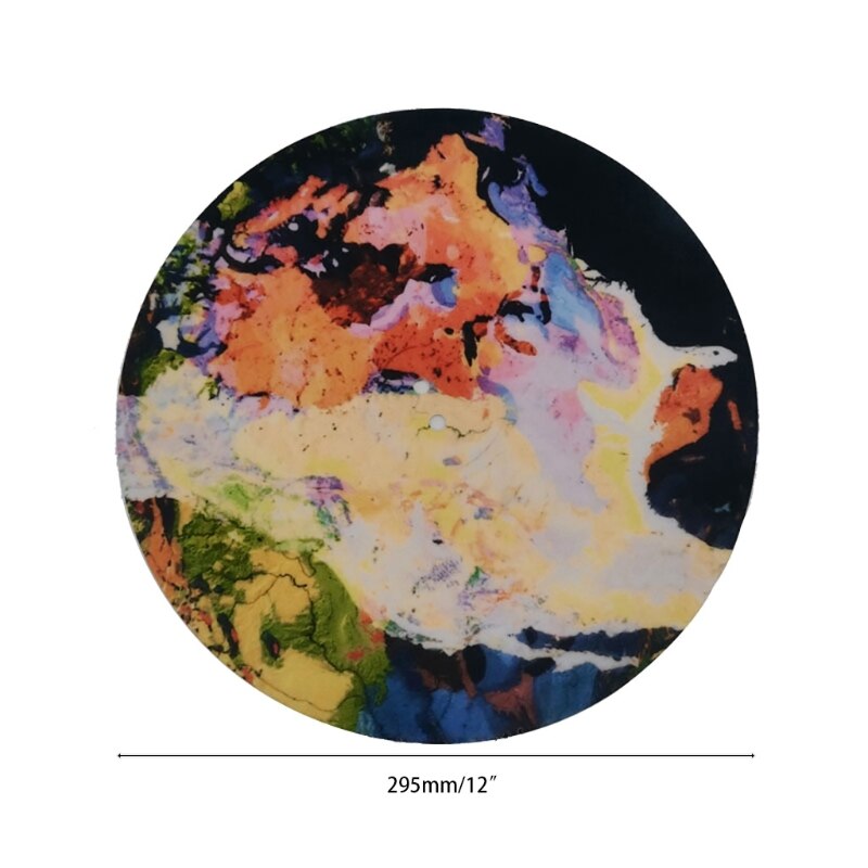 Slipmats Slipmat vilt voor elke 12 LP DJ vinyl draaitafel platenspeler aangepaste afbeelding - Artistic 7