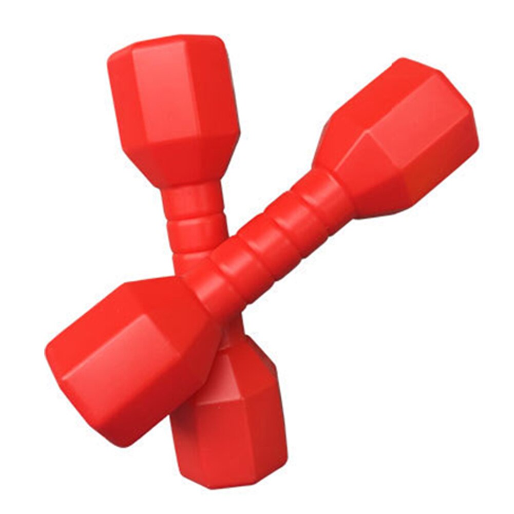 Pesas de mano para deportes al aire libre, mancuernas ergonómicas para ejercicio en casa, guardería, gimnasio, accesorios de baile, equipo de Fitness, 2 unids/set por juego: Rojo