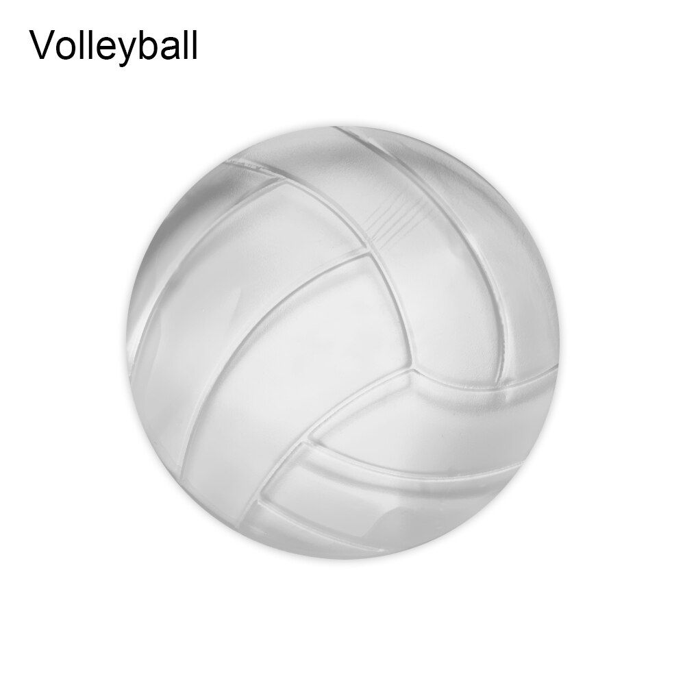 1PC Shockproof Rubber Door Stops Anti Collision Pads Waterable Mute Handle Bumpers Transparent Protection Sticker Wall Protector: Volleyball