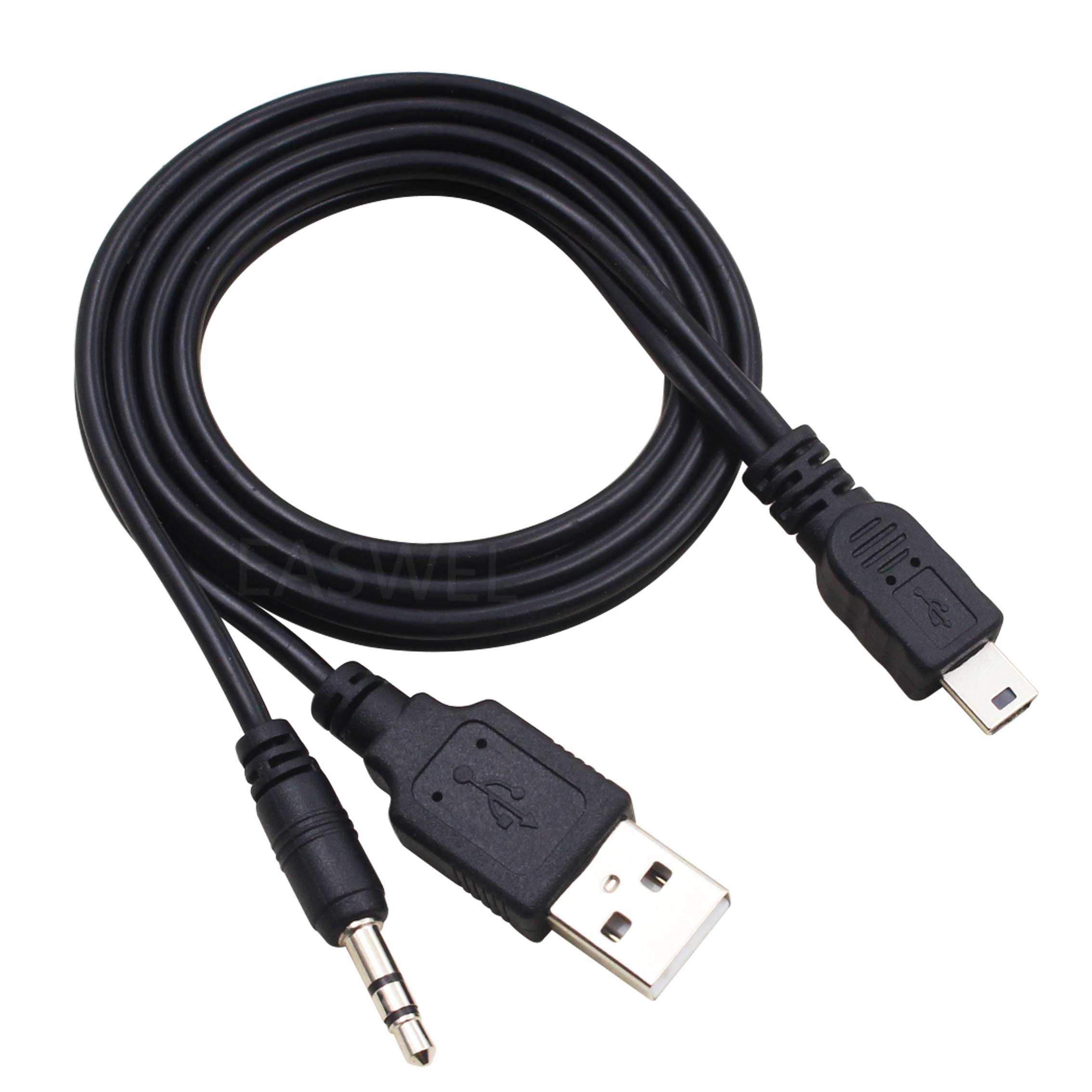 3.5mm en USB naar Mini USB Aux Kabel Oplader Voor iHome iHM76 Speaker