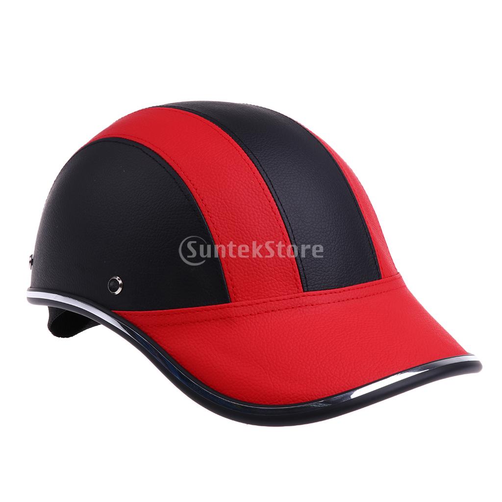 Verstelbare Fiets Fietsen Helm Baseball Cap Anti Uv Veiligheid Fiets Helm Mannen Vrouwen Racefiets Helm Voor Outdoor Mtb Schaatsen: Red