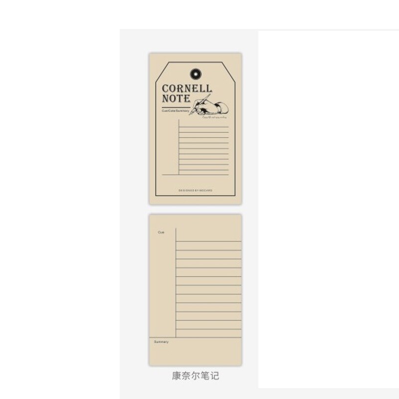 Agenda mensual Retro DIY de 50 Uds., Agenda de escritorio, , suministros para escuela y oficina de: Cornell notes