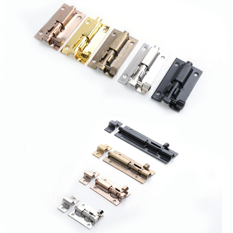 Verrou de porte en acier inoxydable, solide, coulissant, à loquet, agrafes, de 1.5/2/3/4 pouces, wzpi