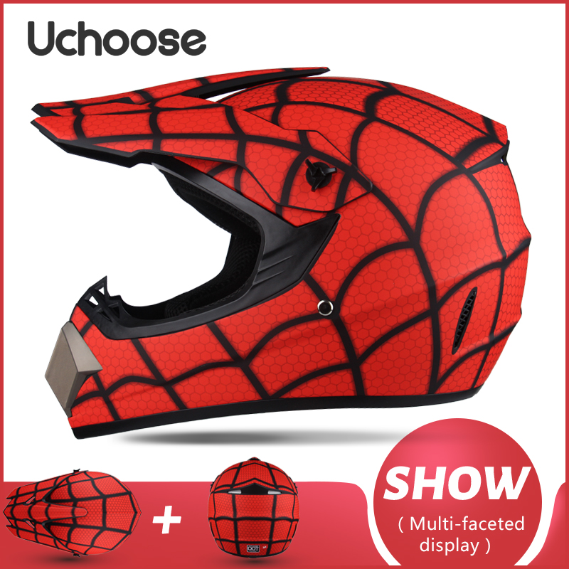 UCHOOSE Motorhelm Shark Motocross Off-Road Helm Kinderen Moto Bike Accessoires ATV Capacete De Moto Ike Downhill AM DH