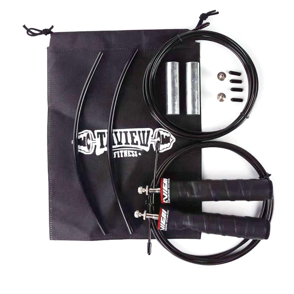 Cuerdas de salto pesadas Crossfit saltar velocidad cuerda con rodamientos de bolas de Cable de velocidad Extra Mango antideslizante para doble unders