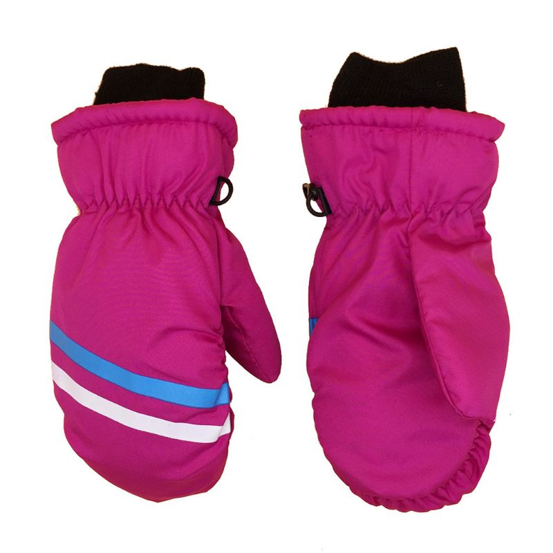 Gants de Ski épais et chauds pour enfants | Gant d'hiver pour garçons et filles à imprimé géométrique, gant coupe-vent pour 5 à 9 ans