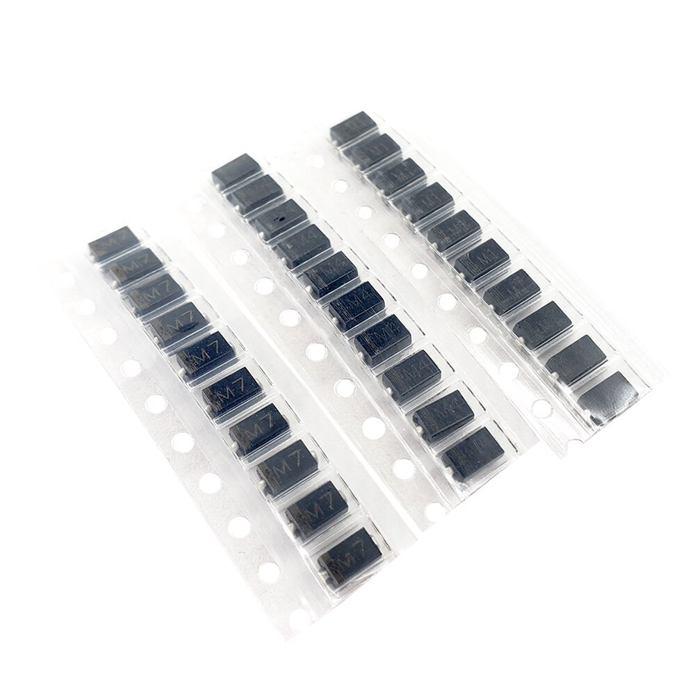 7 soorten * 10 pcs = 70 stks/partij SMD diode pakket/M1 (1N4001) /M4 (1N4004)/M7 (1N4007)/SS14 US1M RS1M SS34 KIT
