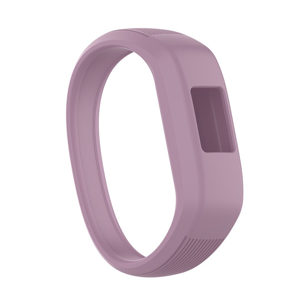Miękki silikonowy zegarek zespół dzieci pasek na rękę bransoletka dla Garmin Vivofit JR 2/Vivofit 3 wymiana opaski na nadgarstek zespół: FIOLETOWY / L
