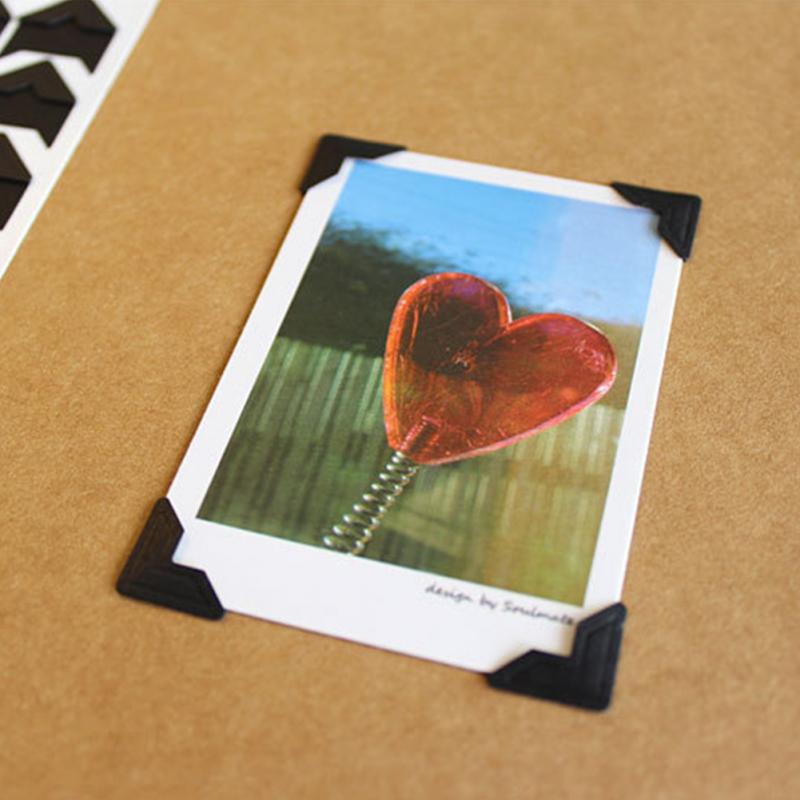 20 Blätter Geprägte Vintage-Eckaufkleber – Für Scrapbooking, Journale, Fotoalben & Deko
