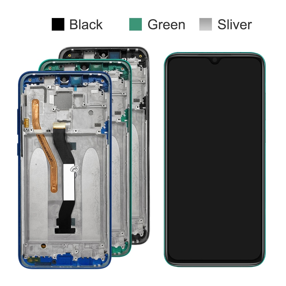 6.53 "Voor Xiaomi Redmi Note 8 Pro Lcd Scherm Touchscreen Montage Voor Redmi Note8 Pro M1906g7i Scherm Vervanging Met Frame