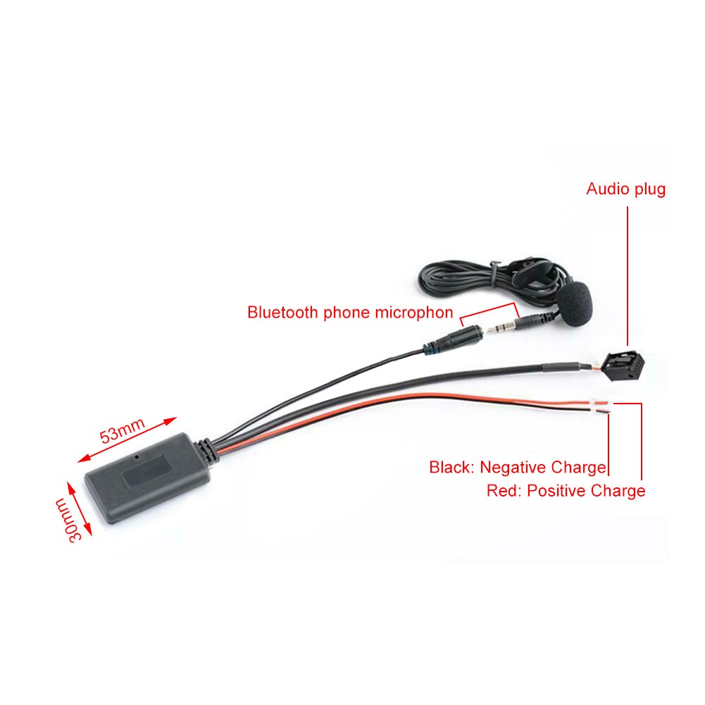 Til bmw  x3 x5 z4 e83 e85 e86 e39 e53 bluetooth bil aux -hjælpelinjeadapter