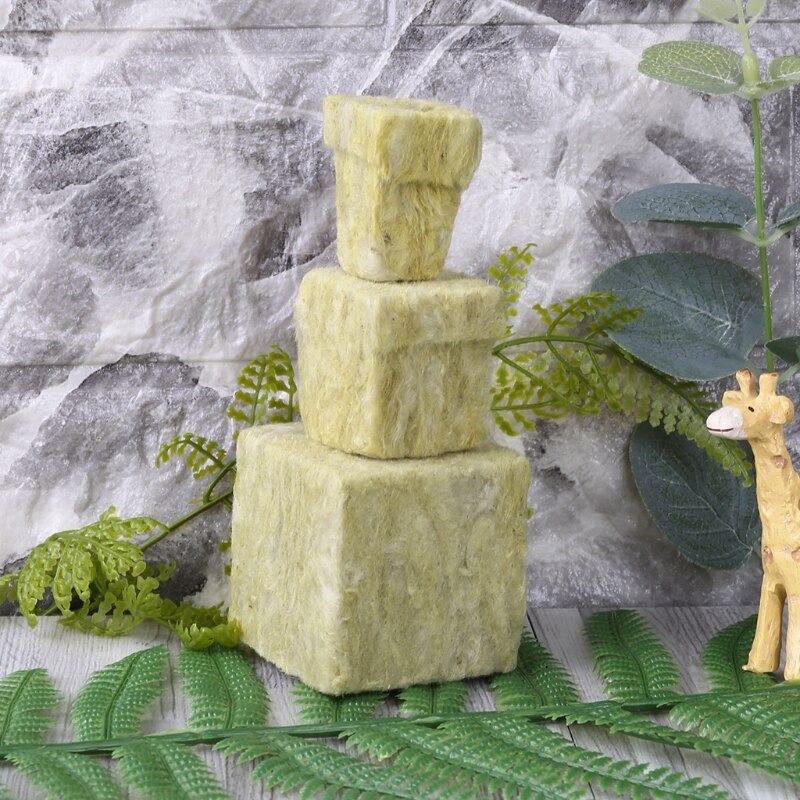 Cube de laine de roche culture hydroponique culture hors sol plantation compresse Base Q1JA
