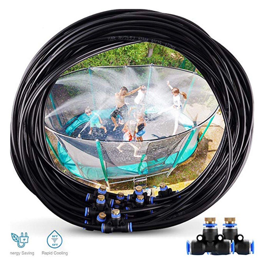 15m Brinquedos de Irrigação Do Gramado Ao Ar Livre Para Crianças Trampolim Kit Sprinkler Nebulização Refrigeração com efeito de Estufa Jardim Pátio Da Piscina de Natação de Verão