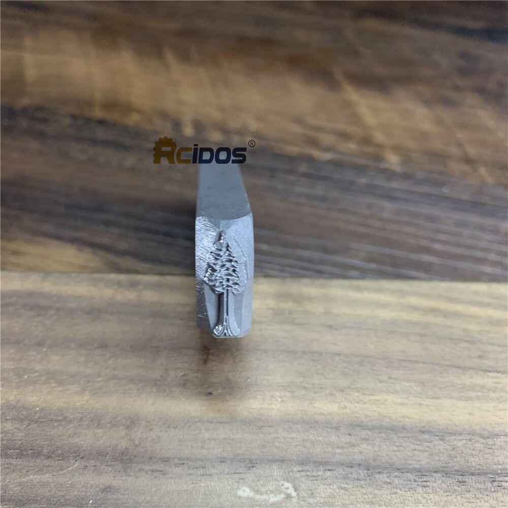 Cedar Tree stamp 5x16.5mm,RCIDOS DIY Bracelet/jewelry symbols steel stamp