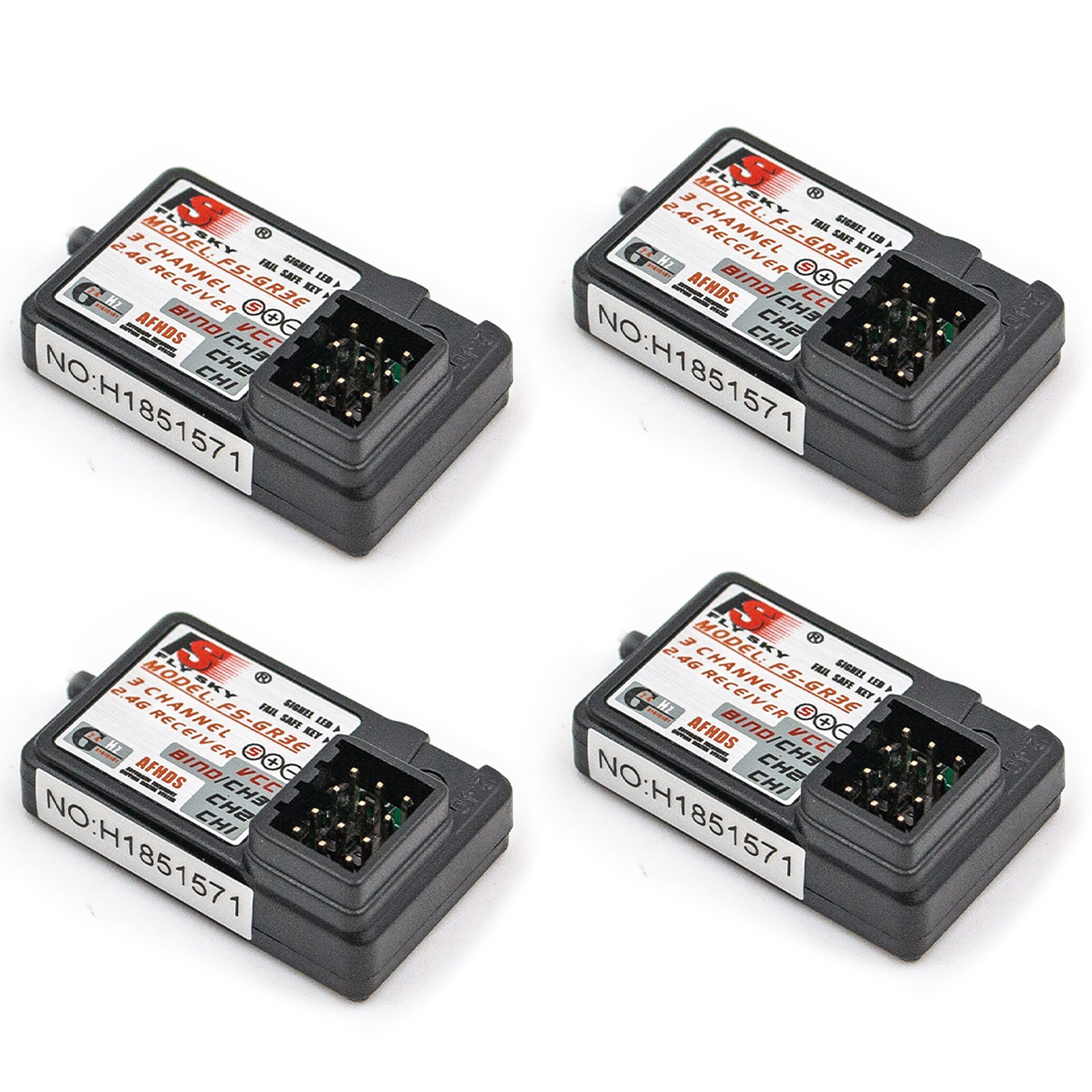 Récepteur Flysky FS-GR3E AFHDS 2.4G 3CH pour bateau de voiture RC FS-GT2 FS-GT2B FS-GT3B FS-GT3C FZ-IT4S: Rouge