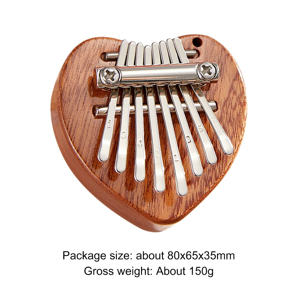 17 Key Kalimba African DIY Wood White Embryo Thumb Finger Piano Wooden Musical Instruments Sanza Mbira Kalimba Play: love 8-Key