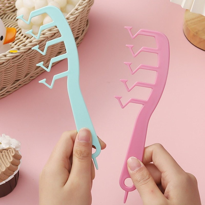 Hair Fluffy Comb Hair Style Comb Instant Hair Volumizer Curly Fluffy Hair Styling Comb Hair Slit Cover Z-Shape Combing Brush