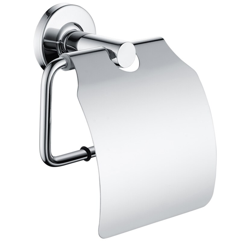 SUS 304 in Acciaio Inox Attrezzatue e Accessori per il Bagno impostato Cromo Lucido Mensola di Vetro di Carta di Supporto Del Tovagliolo asciugamano sbarra Gancio Accessori per il Bagno: carta titolare B