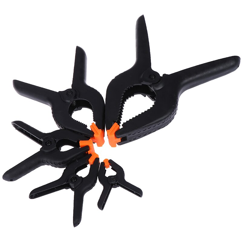 HELTC 1PCS DIY 2/3/4/6/9inch Plastic Spring Clamps Nylon Clamps For Woodworking Spring Clip Photo Studio Background Tools