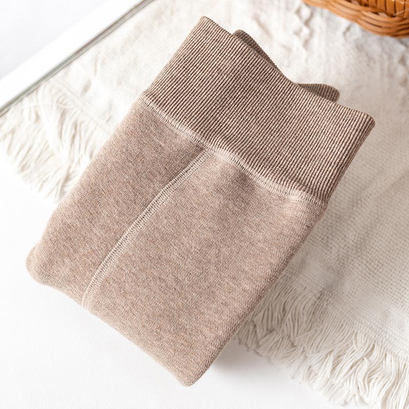 Las niñas de invierno medias para niños grueso de abrigo medias polainas de bebé niña de baile de Ballet de bebé medias de terciopelo los niños medias: Ivory / 145-160cm