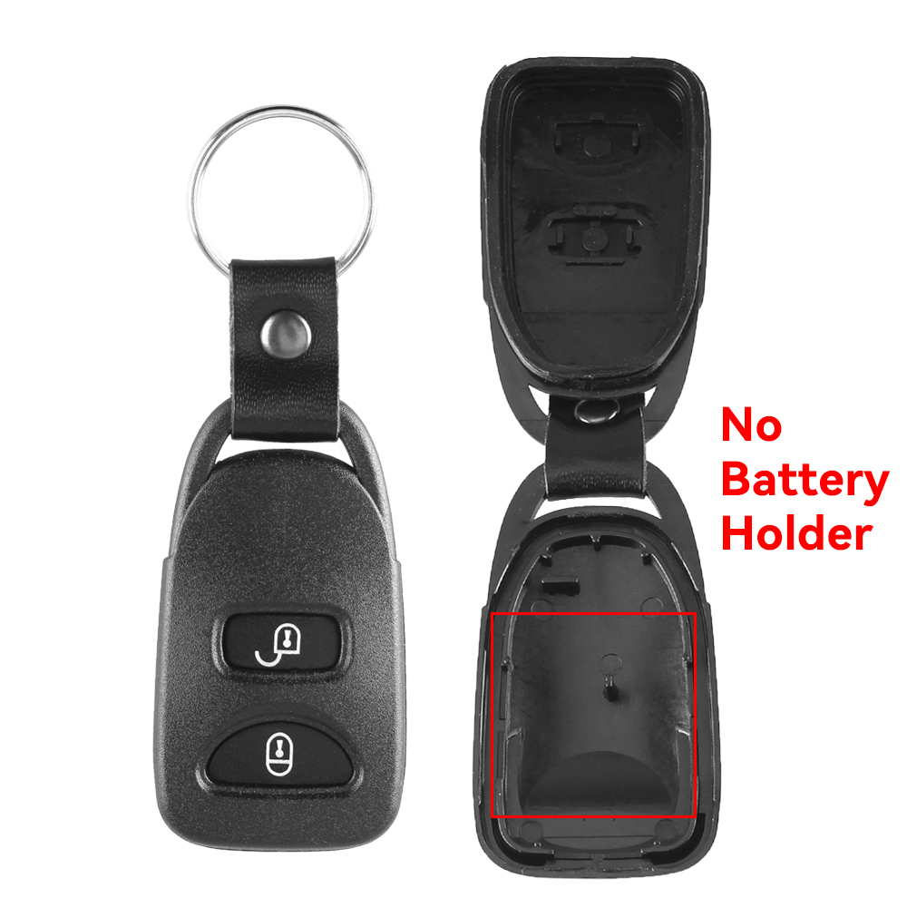 KEYYOU For Hyundai Kia Elantra Tucson Sonata Santa FE Carens Replacement 2+1 2 3+1 Buttons Car Remote Key Case Shell Fob Cover: 2 buttons