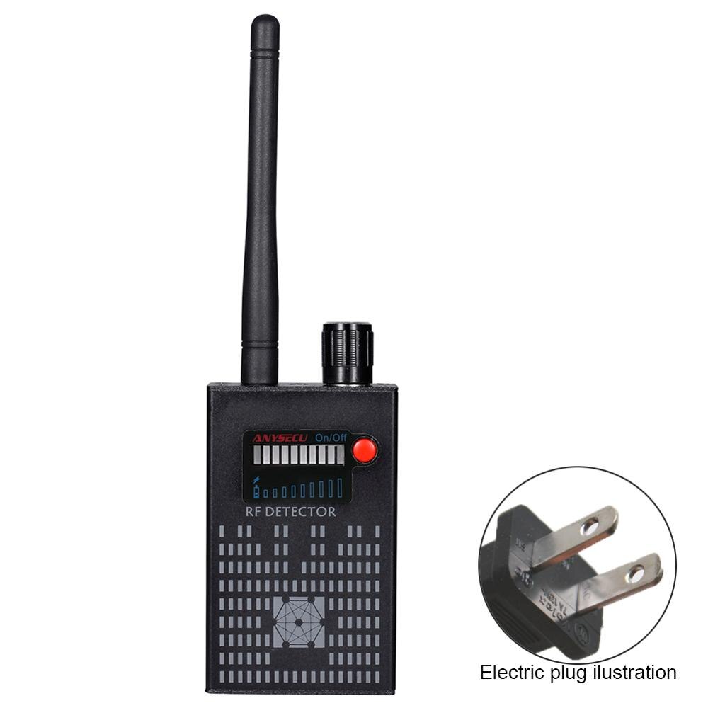 Detector sem fio profissional do rf da completo-escala do sinal de 1-8000mhz anysecu para a busca do bug e da câmera do walkie talkie wifi gsm-50% de desconto: US plug