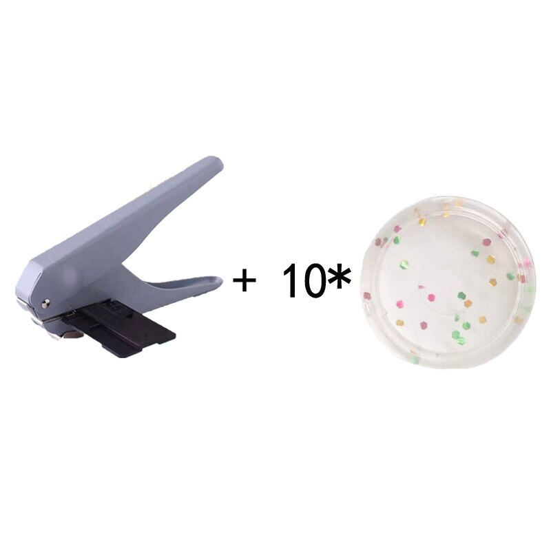 Reliure combinaison champignon trou t-type perforateurs artisanat 23/24mm liant en plastique disque papier pour bricolage Cutter feuilles mobiles bureaux Station: Gray-24mmA