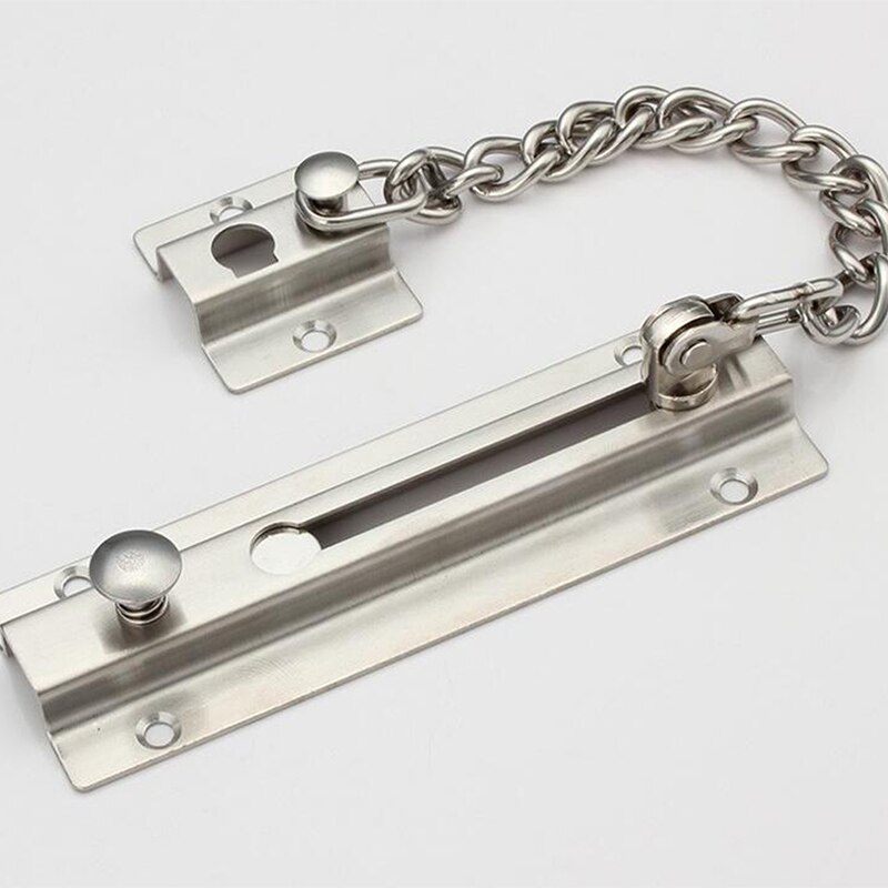 Thicken Anti-theft Chain Stainless Steel Door Bolt Door Chain Buckle Bolt Home Safety Door Lock Hotel Security Guard Bolt