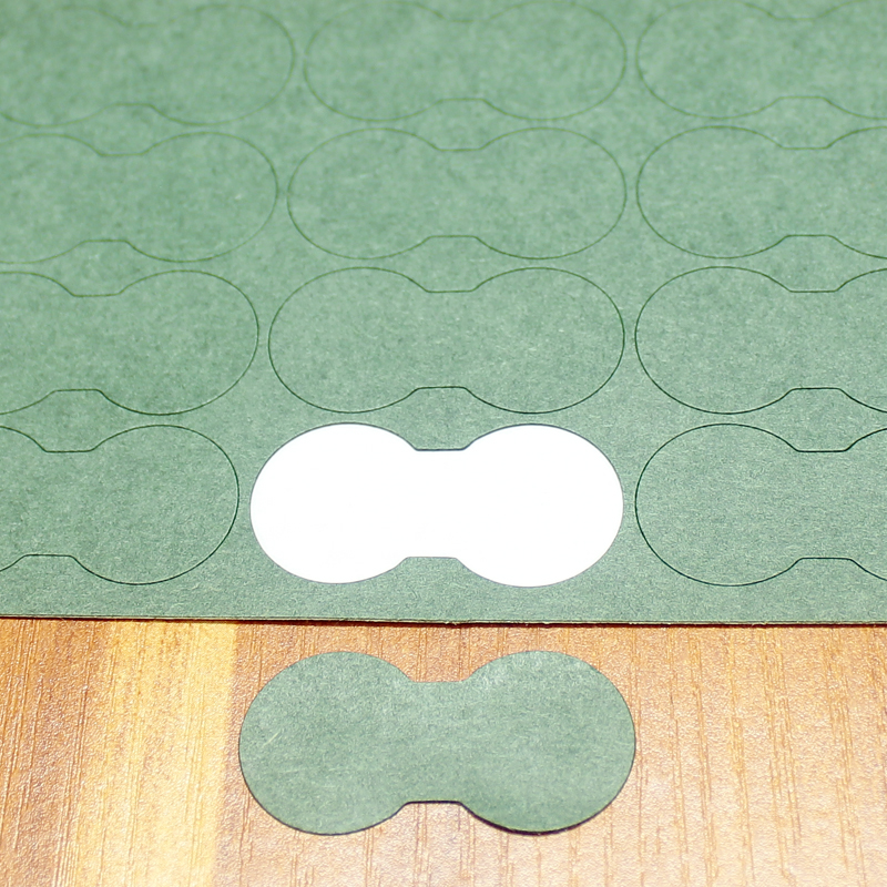 100pcs/lot 26650 lithium battery insulation pad battery assembly positive and negative highland barley paper pad patch: dark green