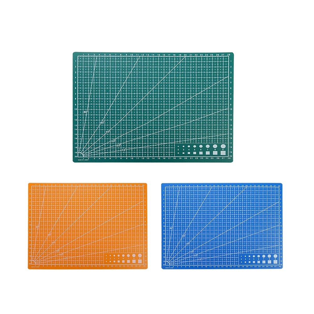 A4 PVC Double-sided Grid Lines Cutting Board Mat Self-healing Cutting Pad DIY