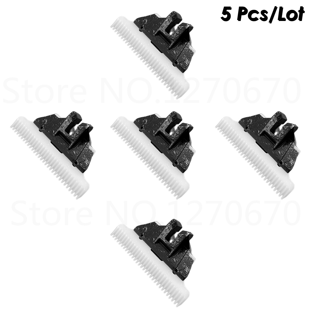 5 Teile/los 30 Zähne Keramik Cutter Klinge für Die Meisten Haar Clipper Trimmer Extra Klinge Ersatz Kopf Ersatz Teil Moving Messer: WHITE