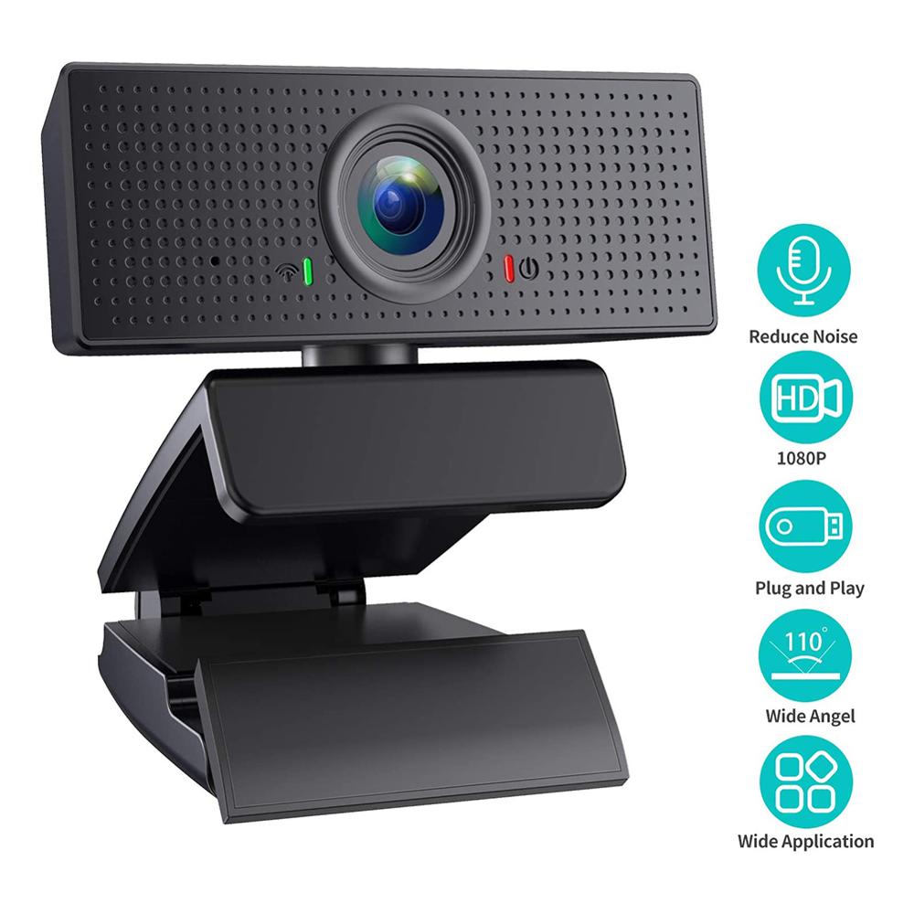 Full Hd Webcam 1080P Hd Auto Focus Camera Webcam Met Microfoon Voor Pc Computer Laptop Tab Conferentie webcast: D 1080P