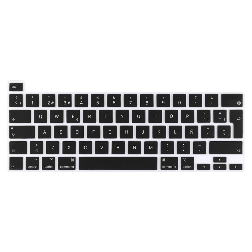 För macbook nyaste pro 13 a2251 a2289 a2338 m1 pro 16 tum  a2141 eu ryska spanska engelska tangentbordsfodral silikonskal