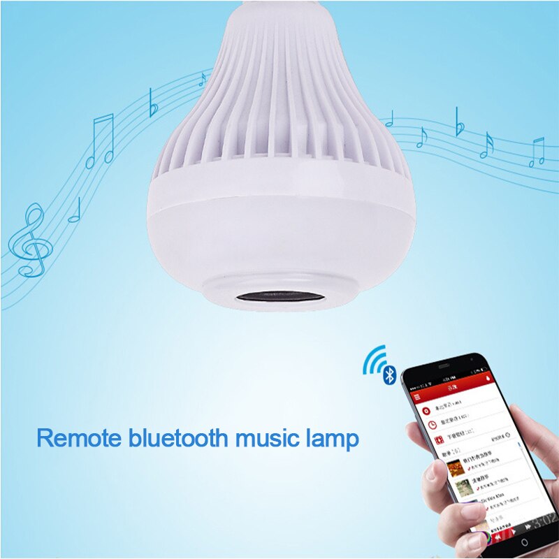 E27 Smart RGB RGBW Draadloze Bluetooth Speaker Lamp Muziek spelen Dimbare LED Lamp Licht Lamp met 24 Toetsen Afstandsbediening controle