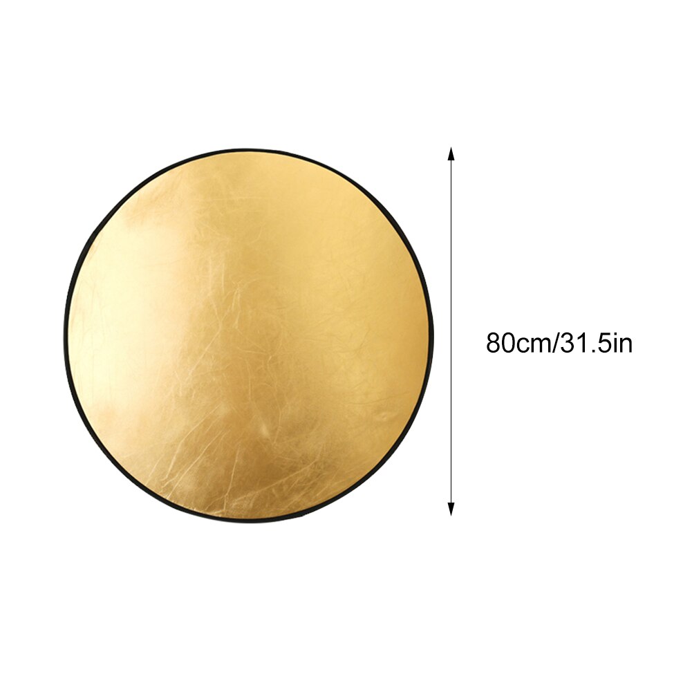 31.5inch Gold Silver White Black Translucent With Storage Bag Disc Photography Reflector Collapsible For Studio 5 In 1 Portable