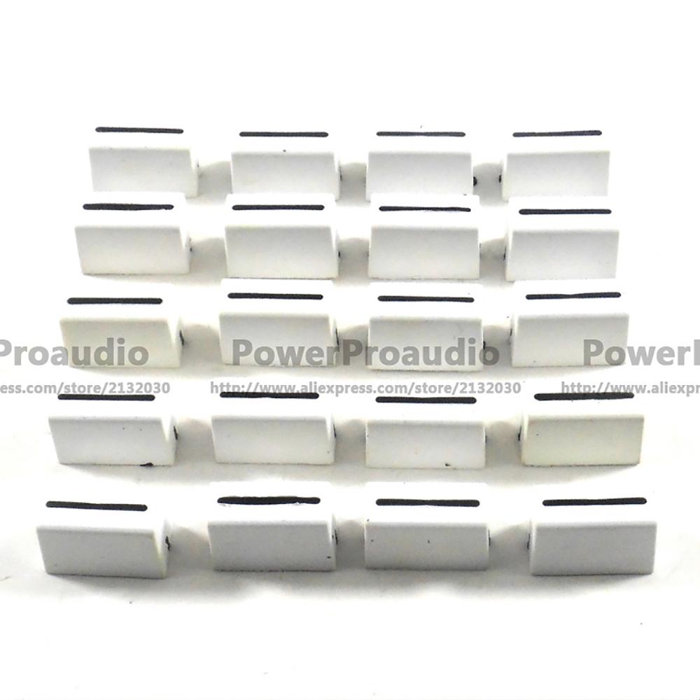 Perilla de tapa de Fader para Crossfader, accesorio de Color blanco, para RANE 57, TTM57, TTM57sl, TTM57mk2, 20 unids/lote