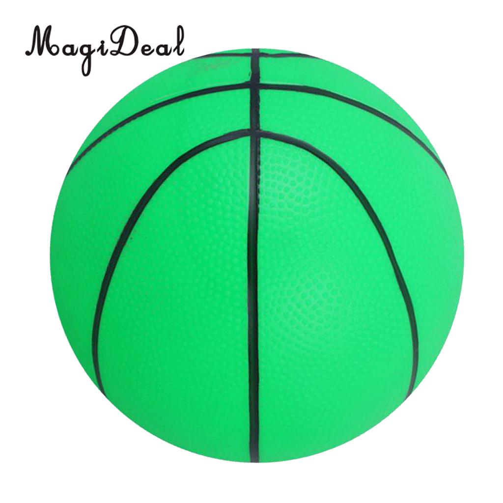 Mini Bouncy Basketbal Indoor/Outdoor Sport Bal Kids Kinderen Leuk Speelgoed Cadeau Voor Zomer Strand Park Tuin school Aanbod: Green