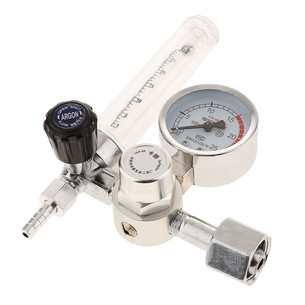 Argon Regulator With Flowmeter TIG MIG Welding CO2 Regulator - 0 to 25 MPA Pressure Gauge