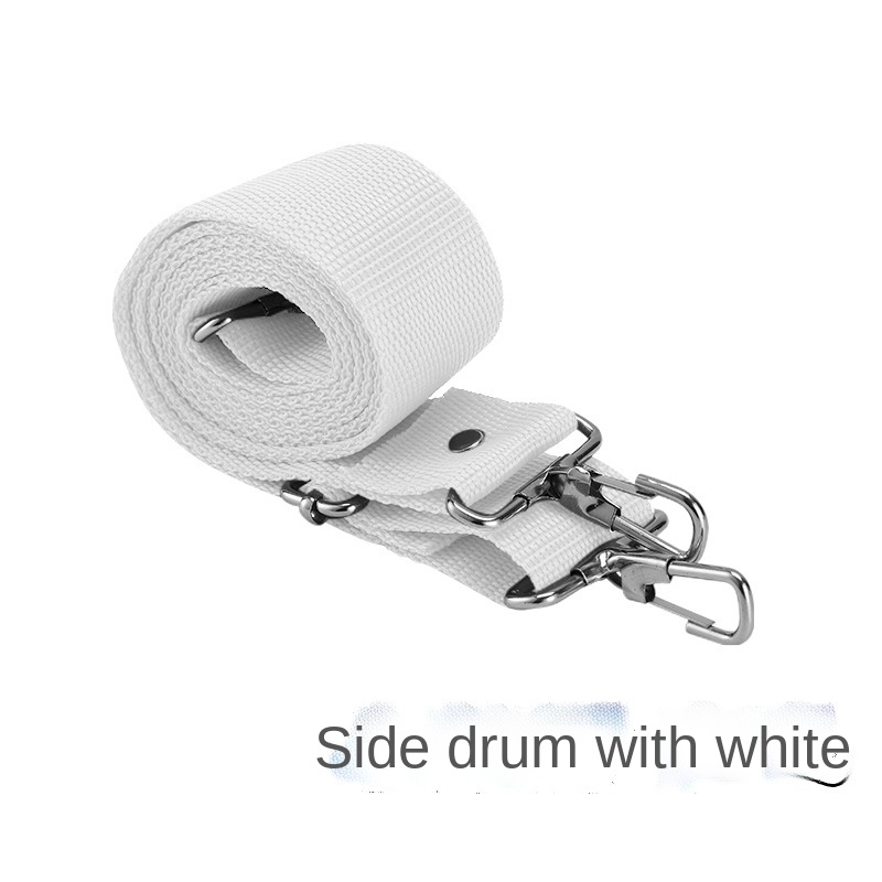 Accesorios para Instrumentos Musicales, correa ancha de 3,6 CM, tambor pequeño con número de tambor, accesorios universales: Blanco