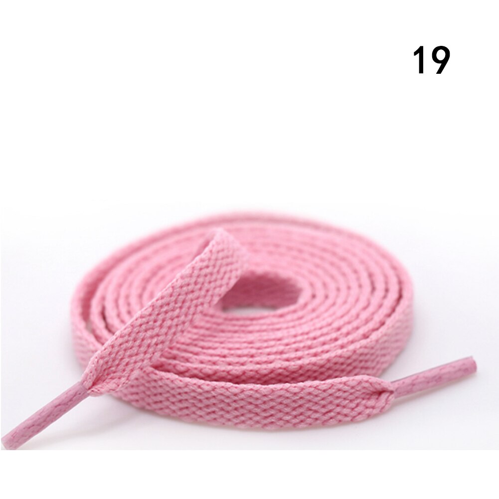 Kleurrijke Breed Van Platte Schoenveters Schoenveters Voor Sneakers Sportschoenen 24 Kleur 150Cm 1 Paar Gekleurde Wandelschoenen veters Strings: Roze