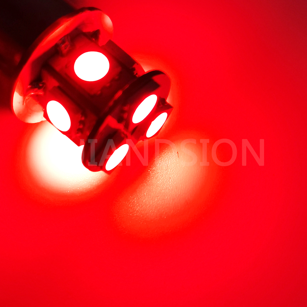 RUIANDSION 10Pcs S25 1156 BA15S P21W LED BAU15S PY21W 6V 12V 24V Car Turn Signal Light Truck Reversing Lamp Motorcycle Tail Bulb: Blue / Red / 3000K