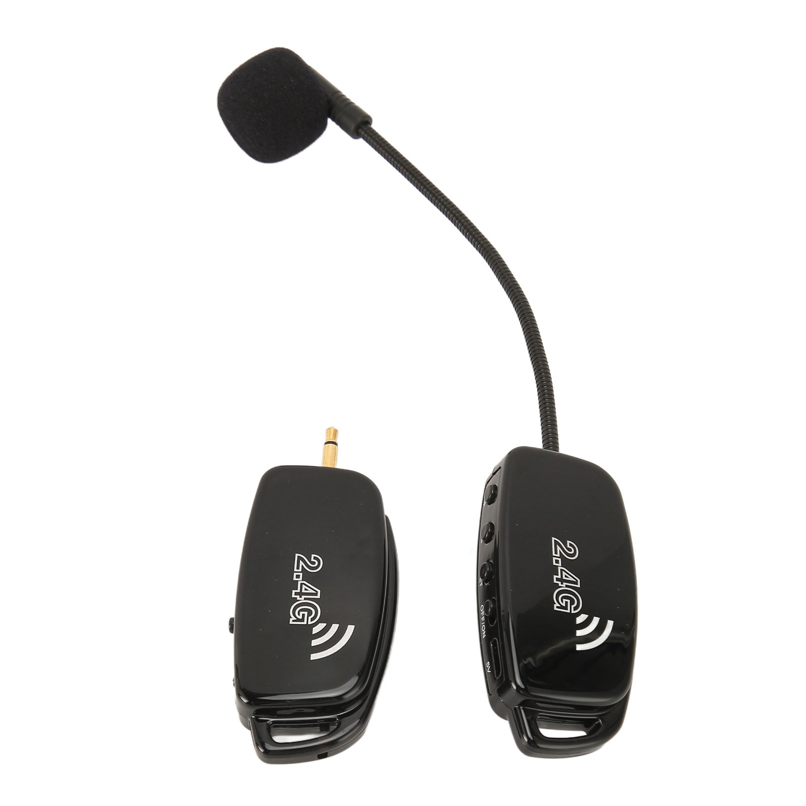 Erhu Microphone 2.4G Wireless Noise Reduction Violin Microphone Pickup with 3.5mm to 6.35mm Adapter for Audio Equipments