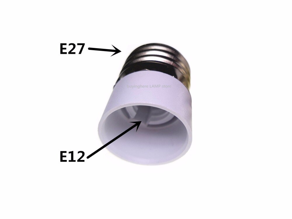 Lampvoet E27 turn om E12 lamphouder turn om E27 Lamp hoofd converter E12 om E27 Lamp socket adapter e27 OM E12