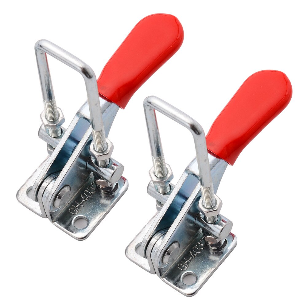 2pcs/lot Adjustable Spring Loaded Toggle Latch Catches Hasp Galvanized Iron Case Box Hasps Locks For Door Furniture Hardware