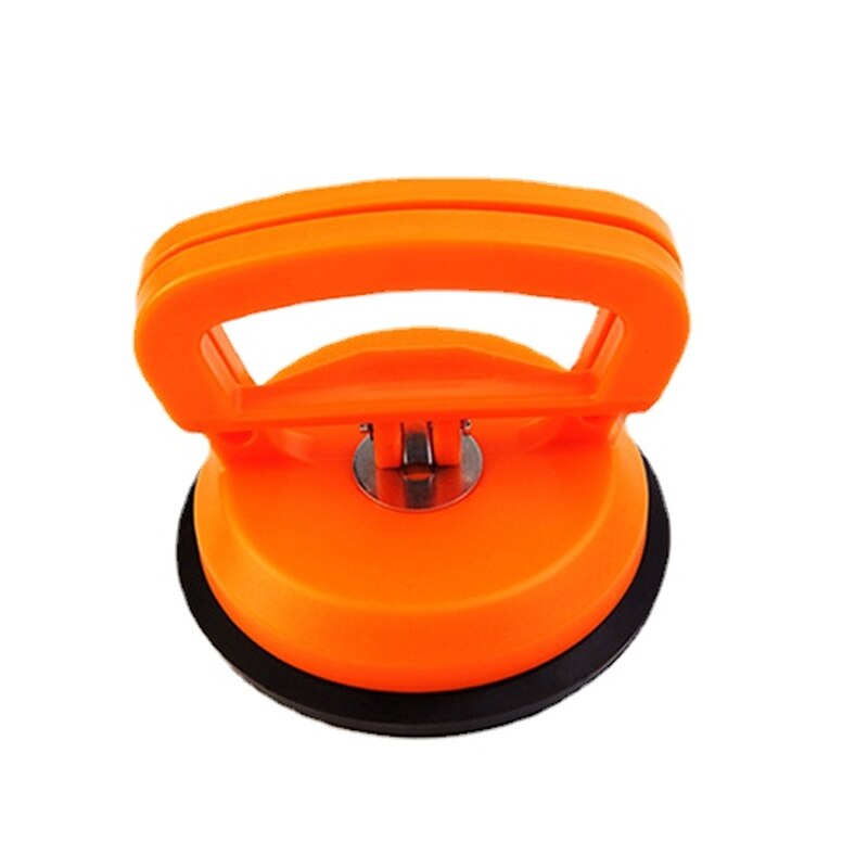 Draagbare Glas Sucker Keramische Tegel Zuignap Rubber Zuignap Vacuüm Sterke Zuigkracht Auto Deuk Remover Grootste Attractie 70Kg: Oranje